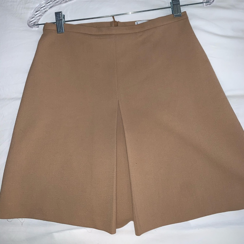 Mango tan business casual skirt
